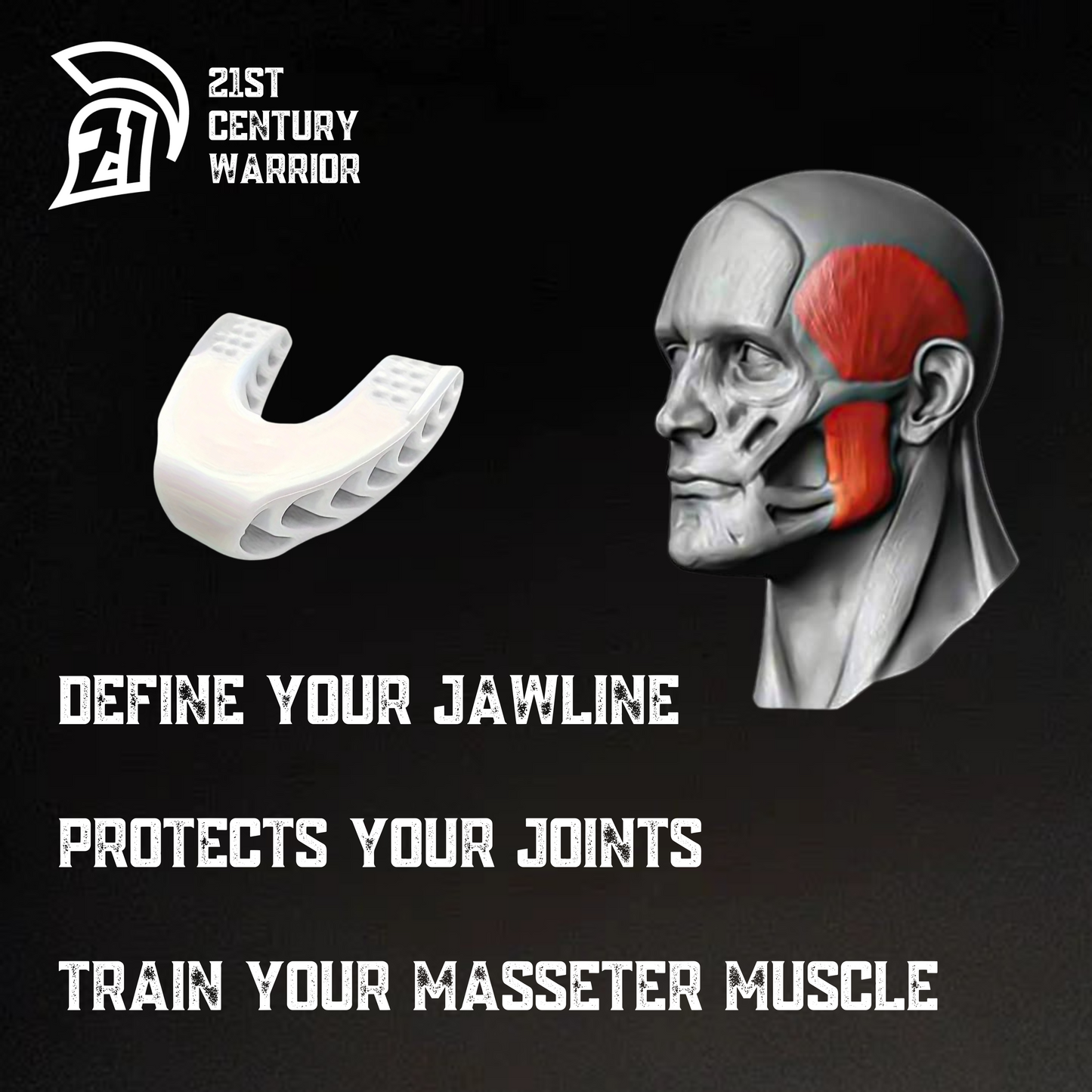 Jaw Trainer for Strengthening Masseter Muscles and Defining Jawline